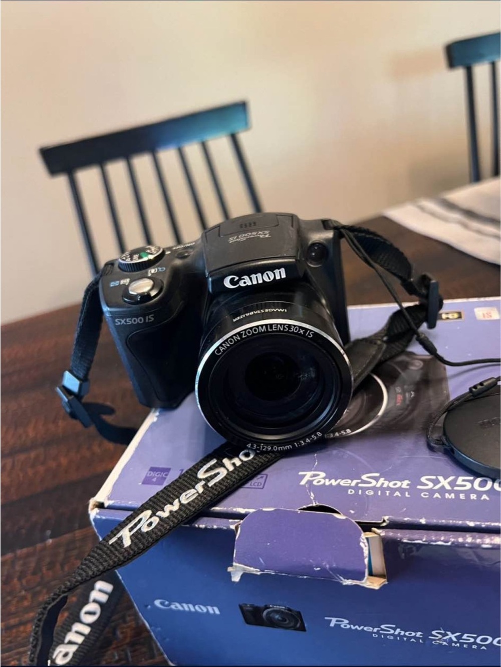 Canon PowerShot SX500 IS Compact Digital Camera - Black